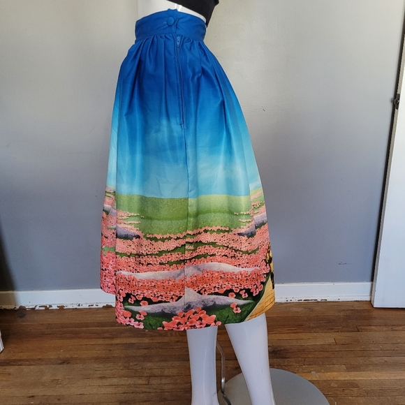 Unique Vintage X The Wizard Of Oz Yellow Brick Road Swing Skirt, VGUC, Size 2X - Picture 5 of 9